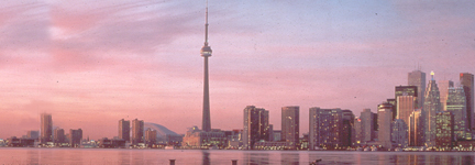 vista de toronto amaneciendo